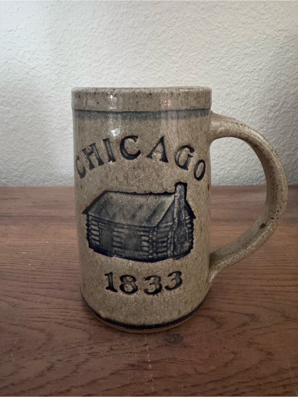Chicago 1833 Stoneware Beer Mug - Beige